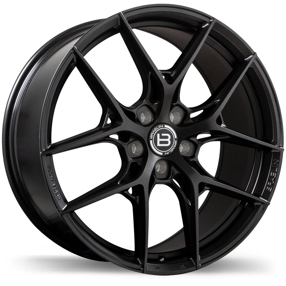 Braelin BR14 18x8.0 5x120mm +35 74.1mm BLK / SAT