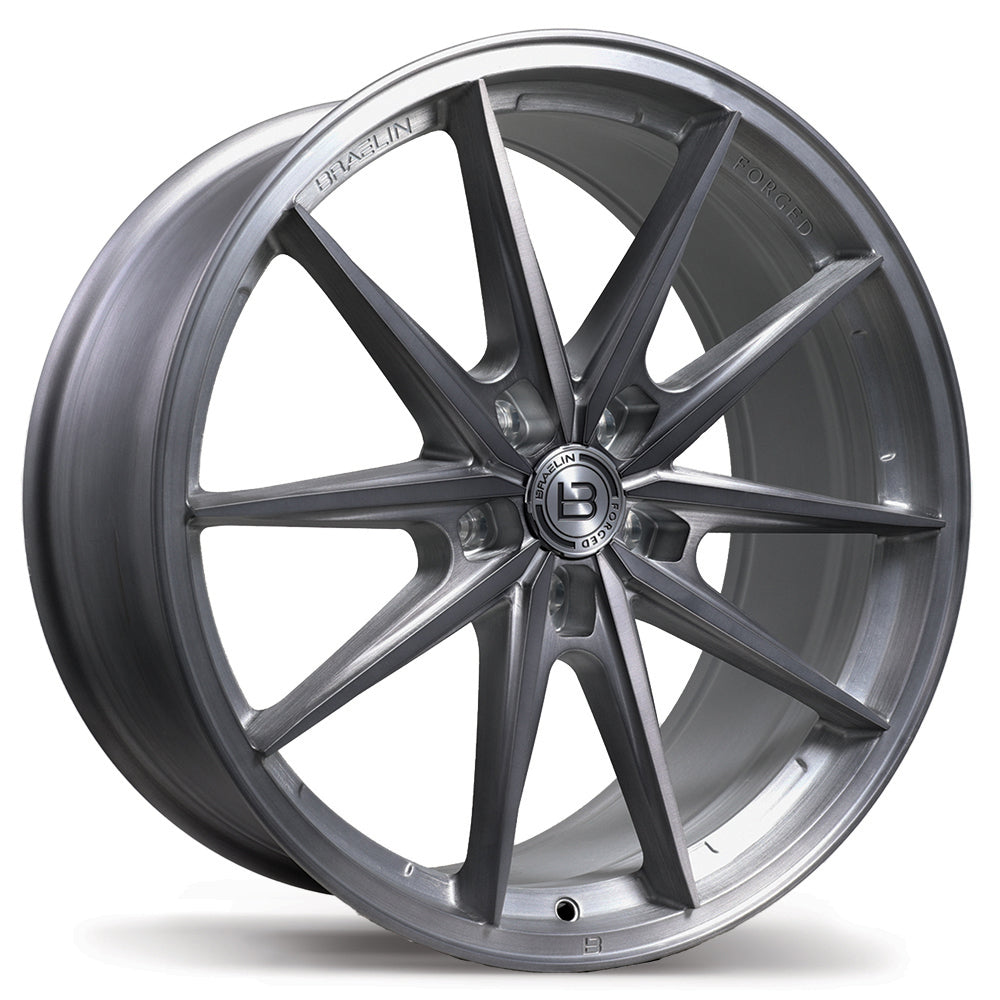 Braelin Brushed Matte Carbon Grey BRF1 20x9.0 5x120mm +25 74.1mm BRU / MMF