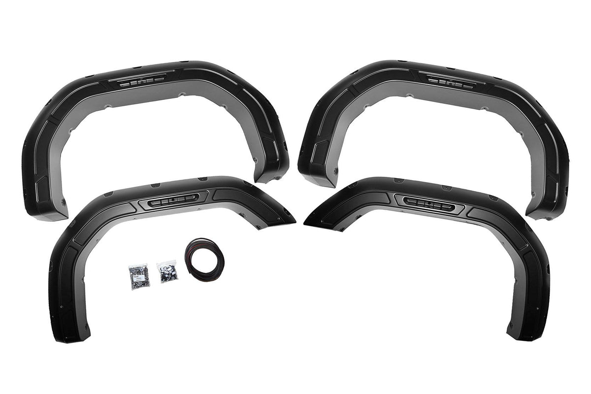 Defender Pocket Fender Flares | White | GMC Sierra 2500 HD/Sierra 3500 HD (20-23)