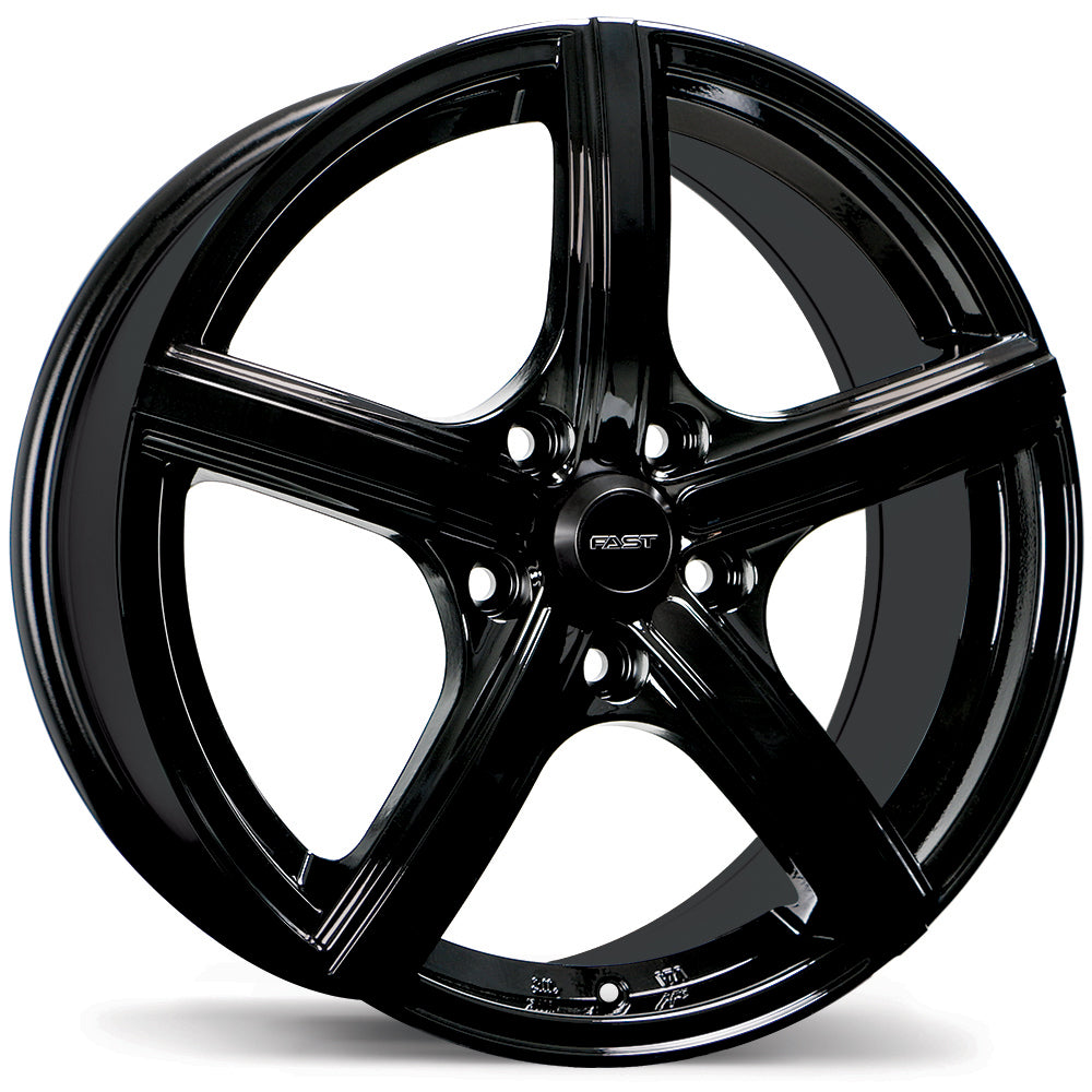 Fast Wheels Jet 16x7.0 5x114.3mm +45 70.6mm BLK
