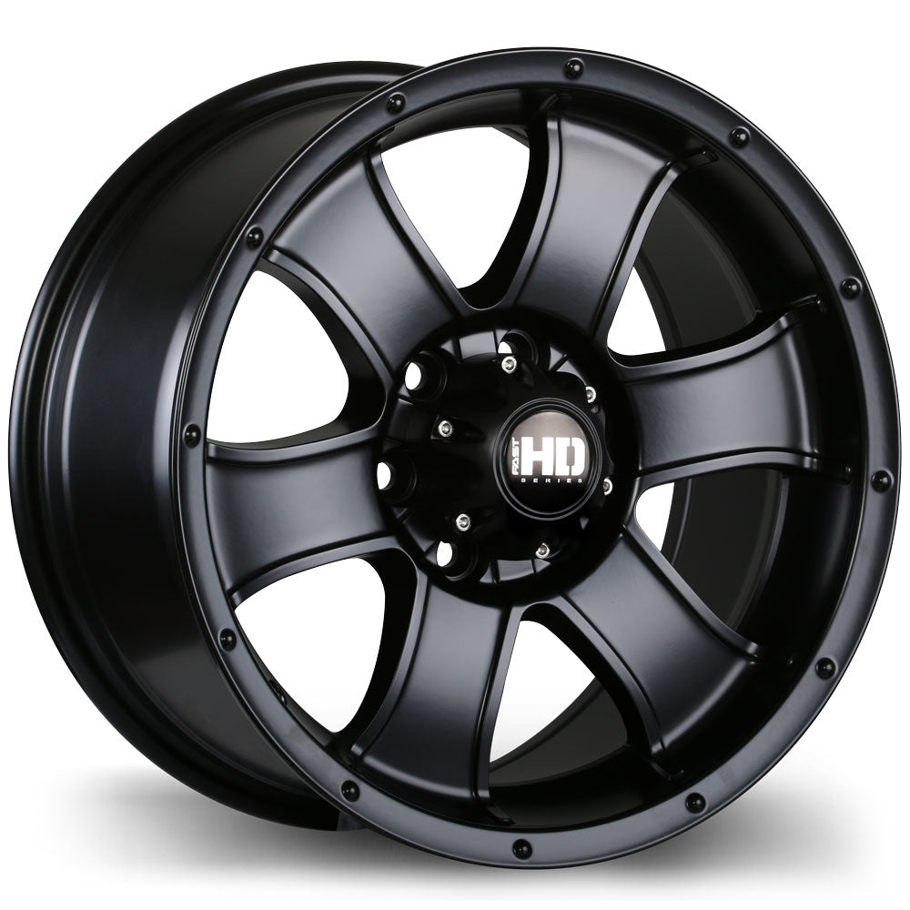 Fast HD Terrano 16x8.0 6x114.3mm +18 66.1mm BLK / SAT