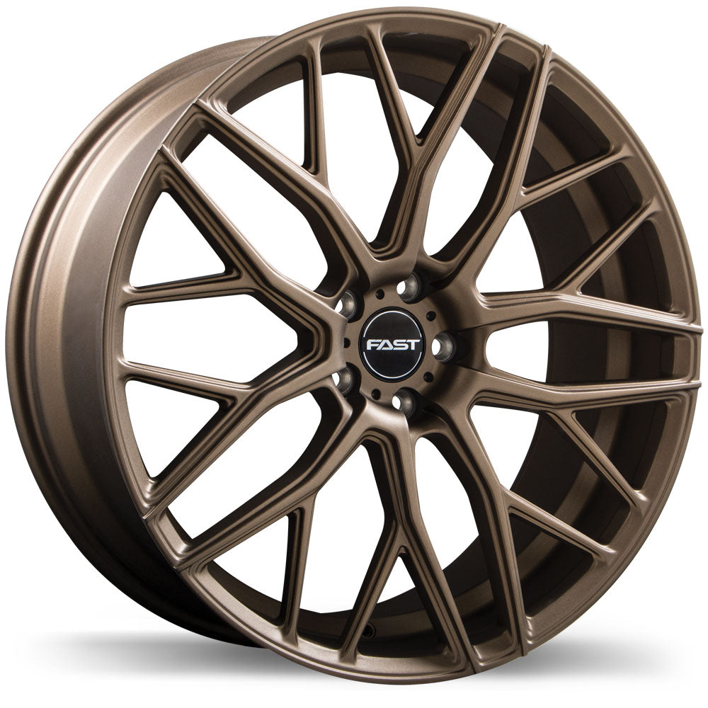 Fast Wheels Textured Bronze Vybz 19x8.5 5x114.3mm +40 72.6mm BRZ / SAT