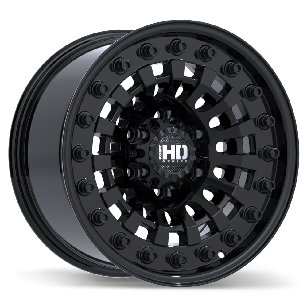 Fast HD Gloss Black Shred 17x9.0 6x139.7mm +0 106.1mm BLK