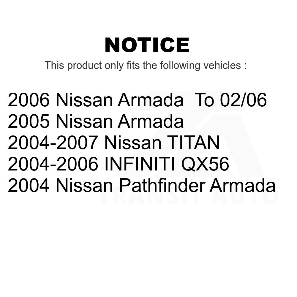 Front Ceramic Disc Brake Pads CMX-D1015 For Nissan Titan Armada Pathfinder INFINITI QX56 TITAN