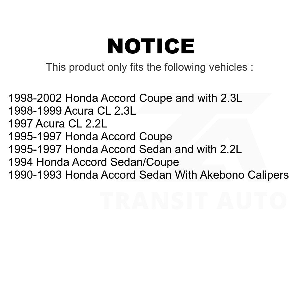 Front Ceramic Disc Brake Pads TEC-465 For Honda Accord Acura CL