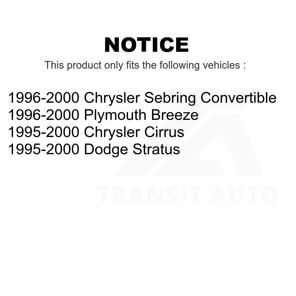 Front Ceramic Disc Brake Pads TEC-650 For Chrysler Sebring Dodge Stratus Cirrus Plymouth Breeze