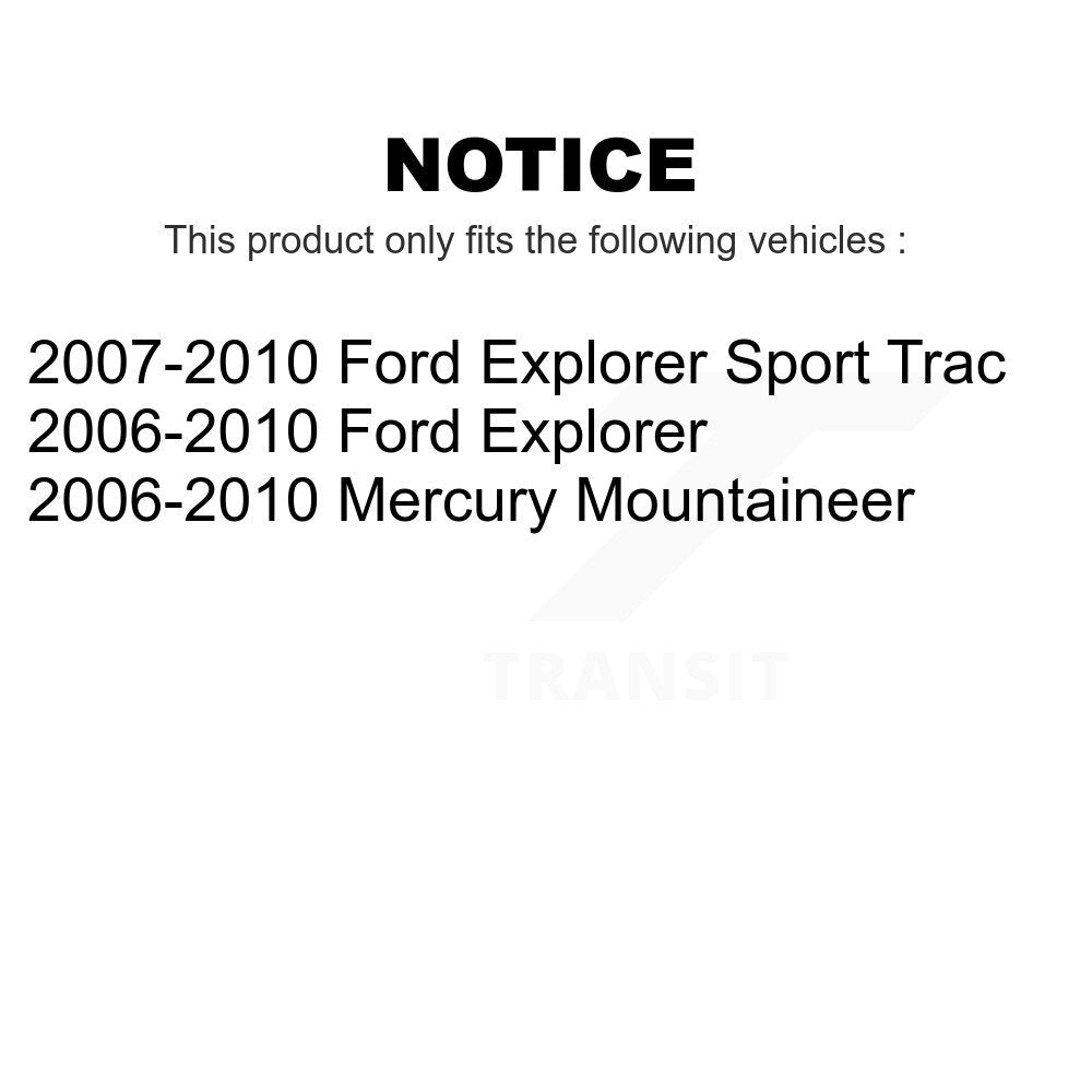 Front Coated Disc Brake Rotors Pair For Ford Explorer Sport Trac Mercury Mountaineer KG-100089