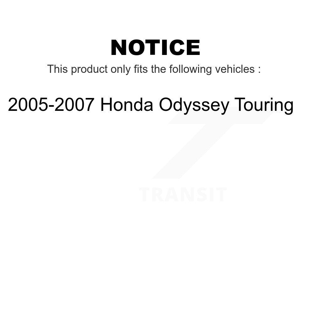 Front Control Arms Assembly And Complete Shock Tie Rods Link Sway Bar Suspension Kit (10Pc) For 2005-2007 Honda Odyssey Touring KSS-104001