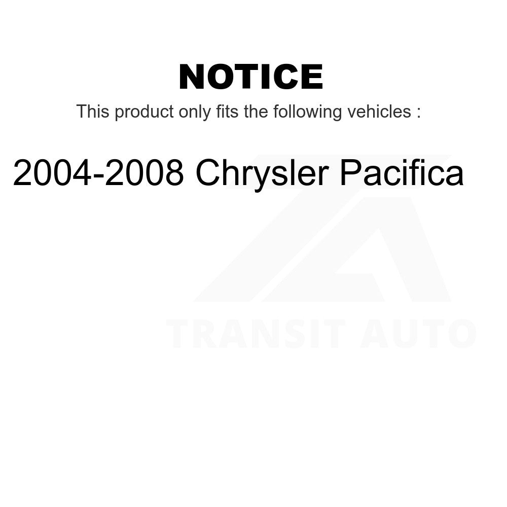 Front Disc Brake Rotor 8-780175 For 2004-2008 Chrysler Pacifica