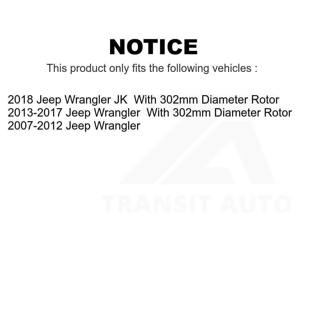 Front Disc Brake Rotor GCR-780518 For Jeep Wrangler JK