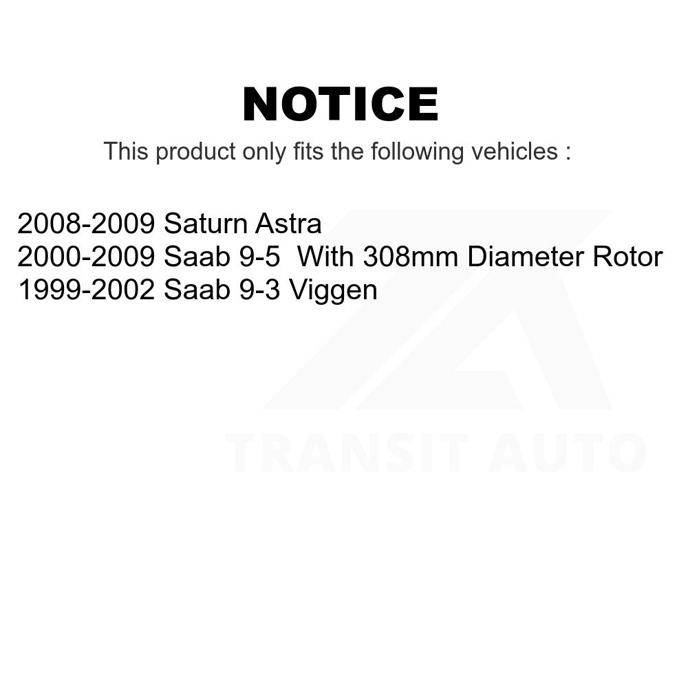 Front Disc Brake Rotor GCR-980057 For Saab 9-5 9-3 Saturn Astra