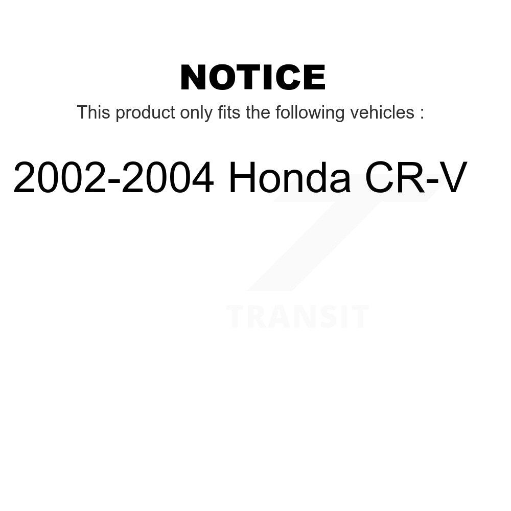 Front Disc Brake Rotors Pair For 2002-2004 Honda CR-V K8-100337
