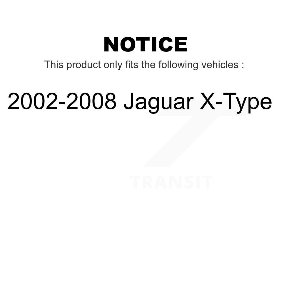 Front Disc Brake Rotors Pair For 2002-2008 Jaguar X-Type K8-100372
