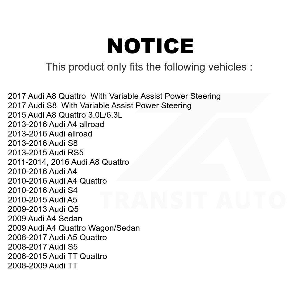 Front Inner Steering Tie Rod End TOR-EV800390 For Audi A4 Q5 Quattro A5 S5 A8 S4 allroad TT RS5 S8