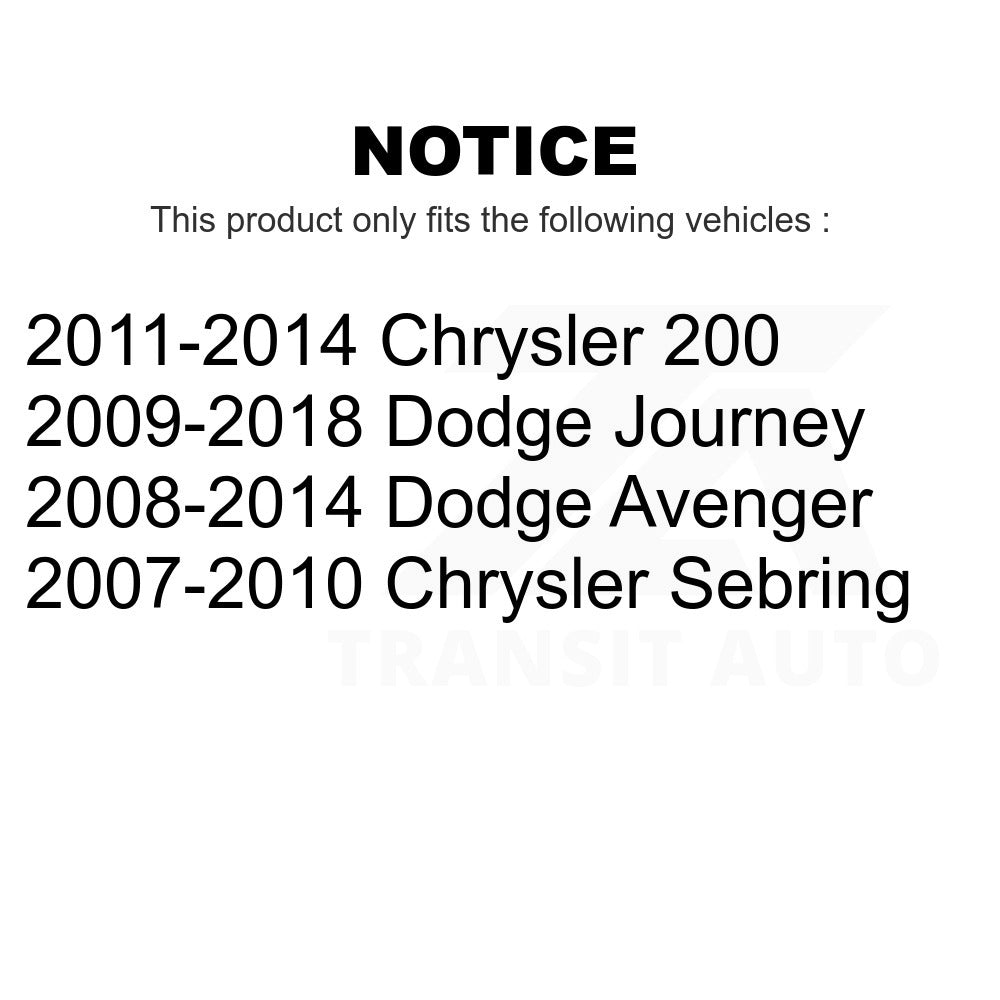 Front Left Lower Suspension Control Arm 72-CK641333 For Dodge Journey Chrysler Avenger 200 Sebring