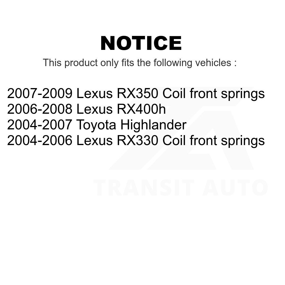 Front Left Suspension Strut 78-72212 For Lexus Toyota Highlander RX350 RX330 RX400h