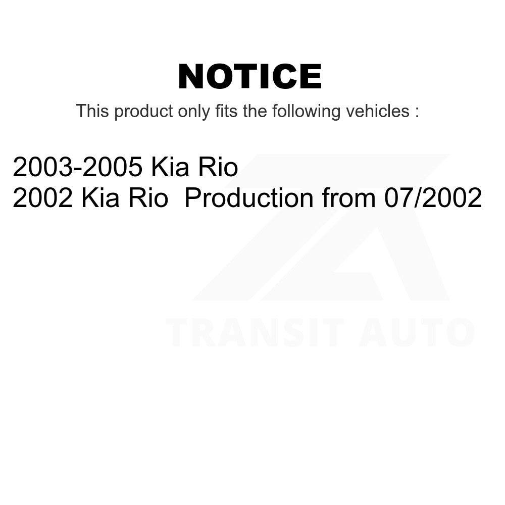 Front Left Suspension Strut Coil Spring Assembly 78A-11127 For Kia Rio