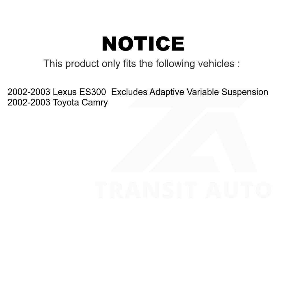 Front Left Suspension Strut Coil Spring Assembly 78A-11701 For 2002-2003 Toyota Camry Lexus ES300