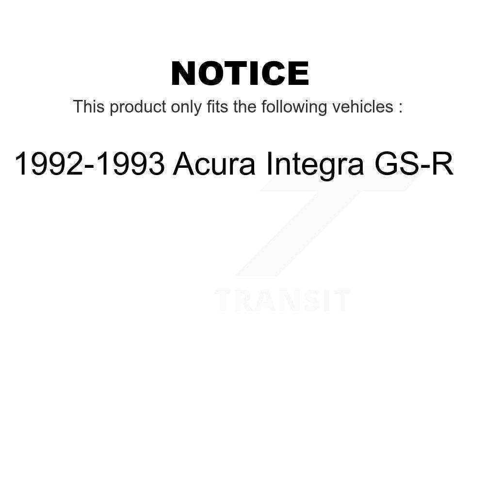 Front Rear Ceramic Brake Pads Kit For 1992-1993 Acura Integra GS-R KTC-100570