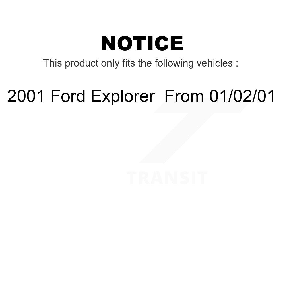 Front Rear Ceramic Brake Pads Kit For 2001 Ford Explorer From 01 02 KTC-100351