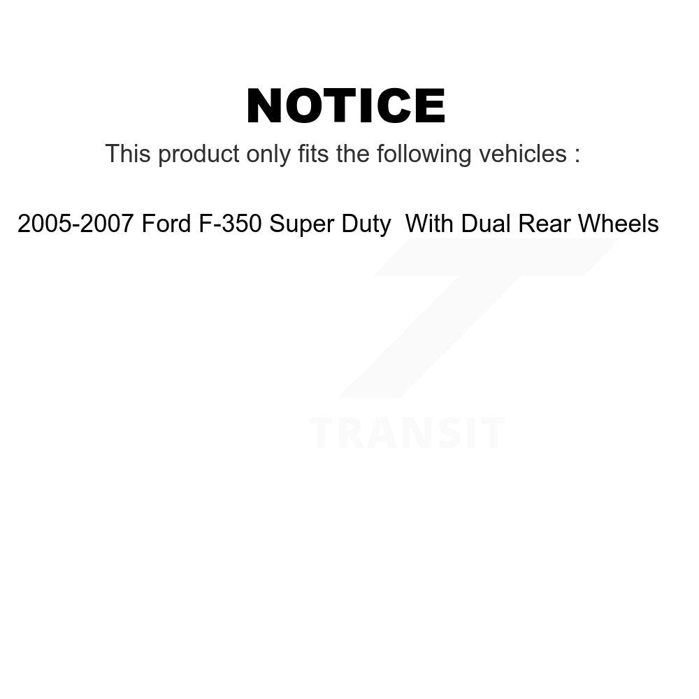 Front Rear Ceramic Brake Pads Kit For 2005-2007 Ford F-350 Super Duty With Dual Wheels KCX-100100