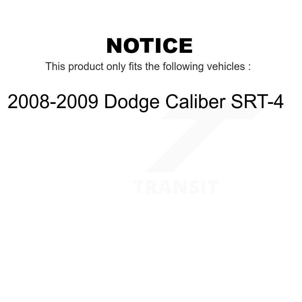 Front Rear Ceramic Brake Pads Kit For 2008-2009 Dodge Caliber SRT-4 KCX-100226