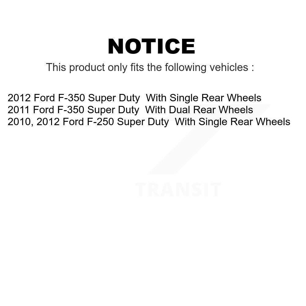 Front Rear Ceramic Brake Pads Kit For Ford F-250 Super Duty F-350 KCX-100229