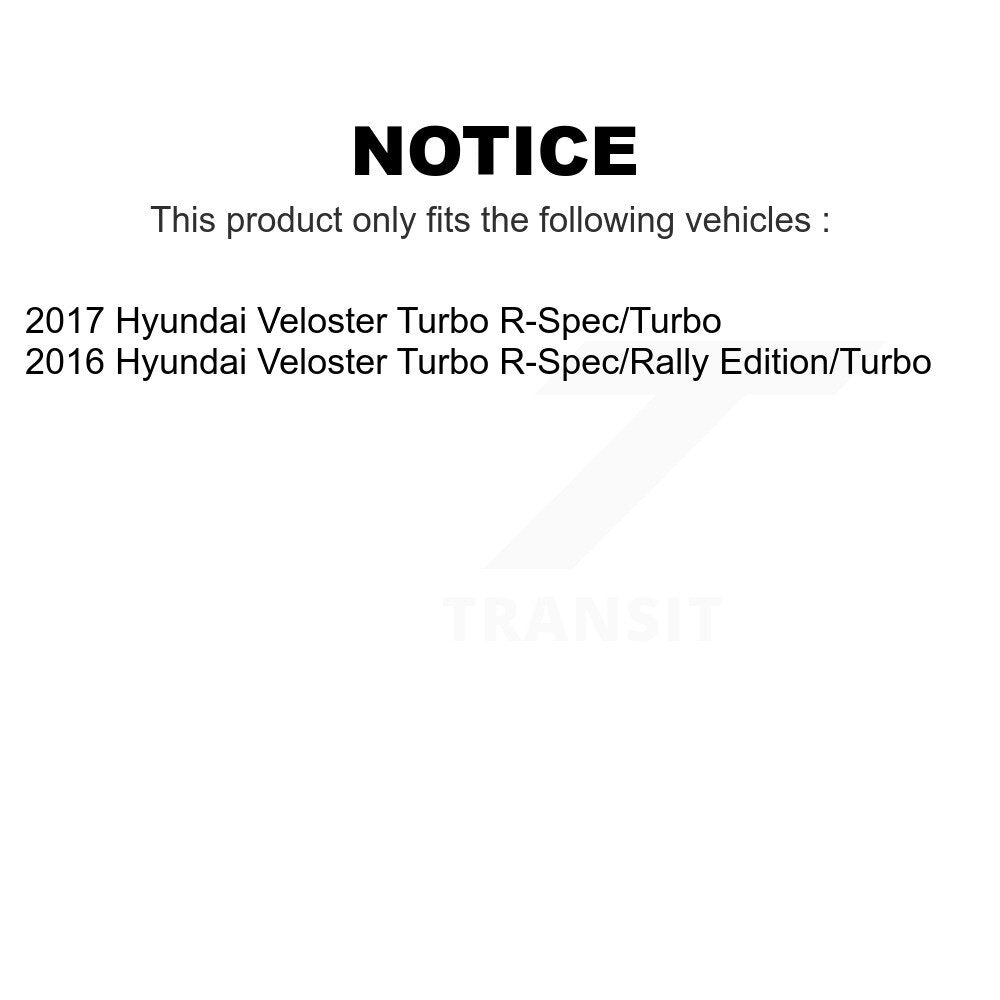 Front Rear Ceramic Brake Pads Kit For Hyundai Veloster KCX-100444