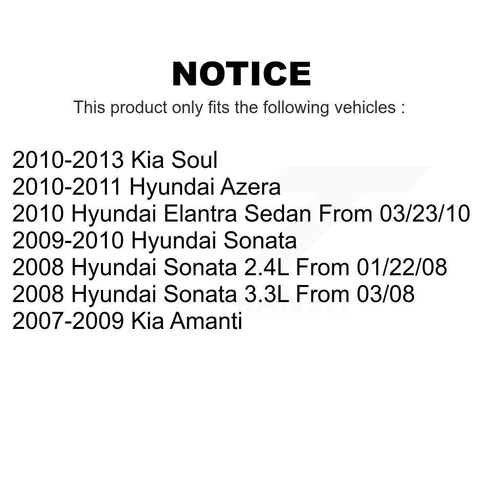Front Rear Ceramic Brake Pads Kit For Kia Hyundai Soul Sonata Elantra Amanti Azera KTC-100482