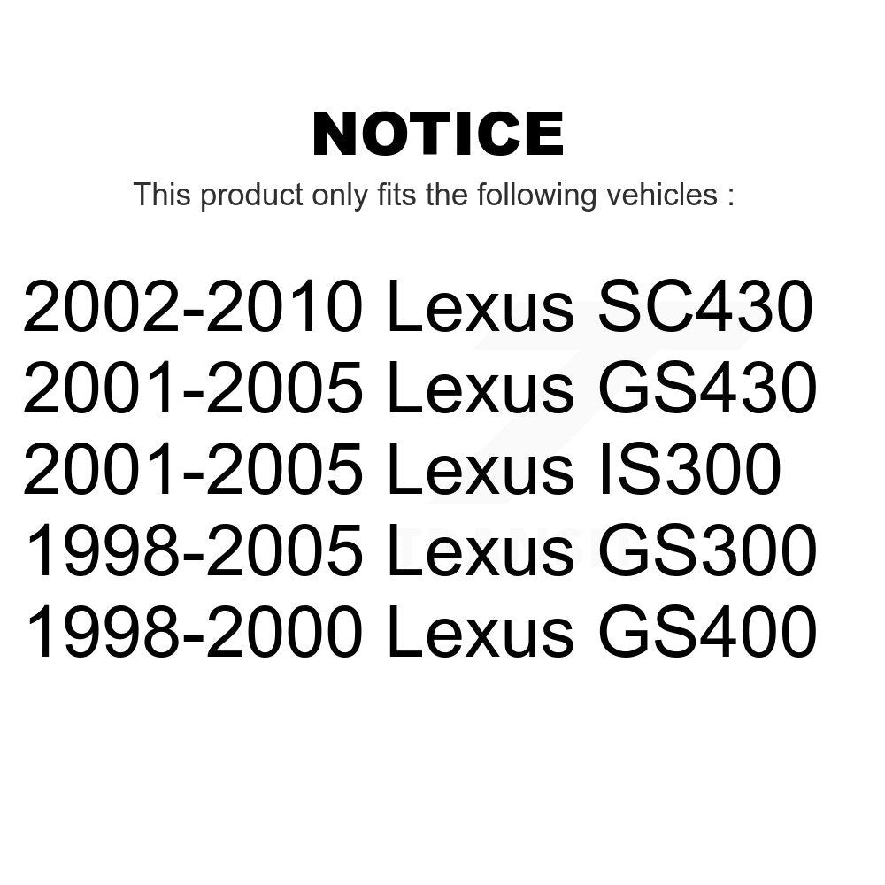 Front Rear Ceramic Brake Pads Kit For Lexus GS300 SC430 IS300 GS400 GS430 KTC-100347