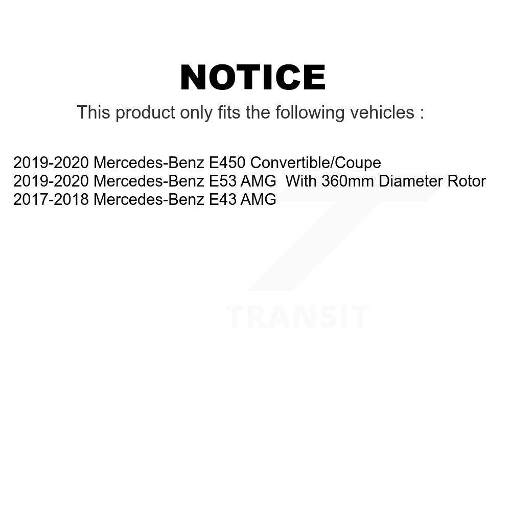 Front Rear Ceramic Brake Pads Kit For Mercedes-Benz E450 E43 AMG E53 KTC-100703