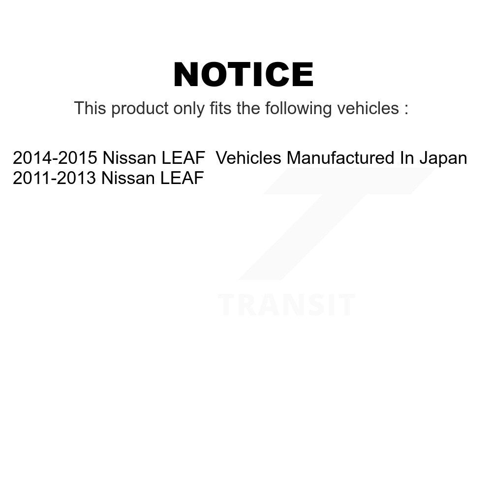 Front Rear Ceramic Brake Pads Kit For Nissan LEAF KCX-100212