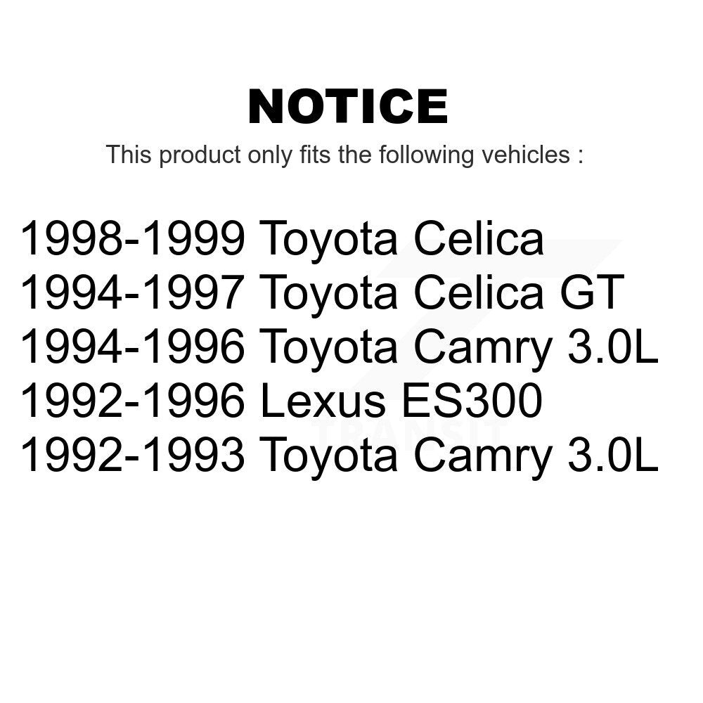 Front Rear Ceramic Brake Pads Kit For Toyota Camry Lexus ES300 Celica KCX-100020