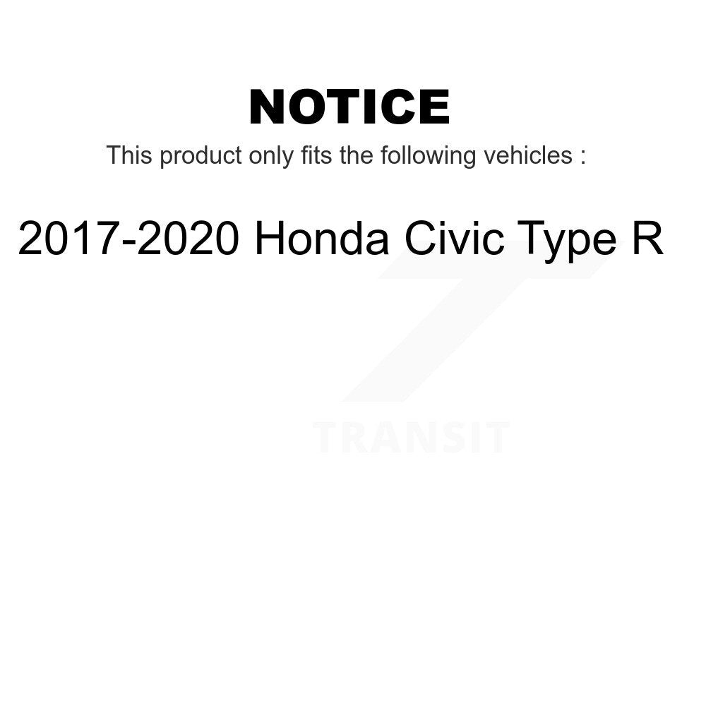 Front Rear Coated Disc Brake Rotors Kit For 2017-2020 Honda Civic Type R KG-101699