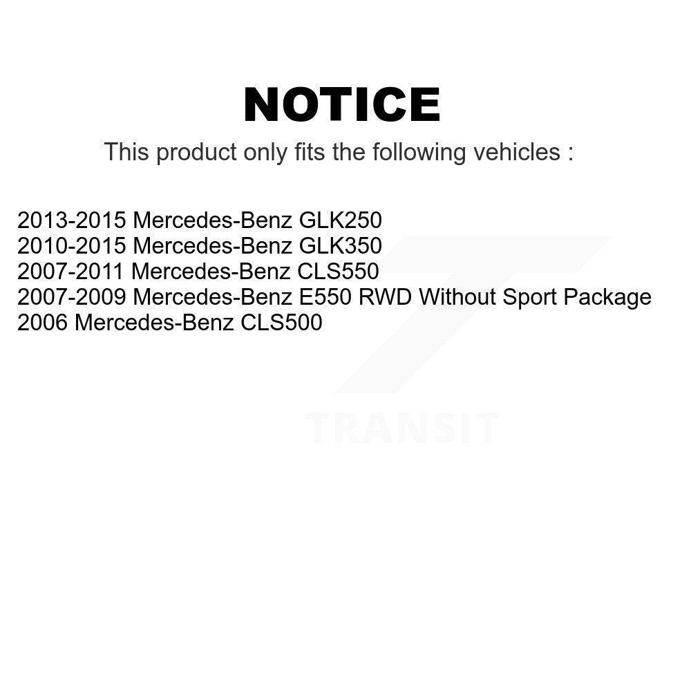 Front Rear Coated Disc Brake Rotors Kit For Mercedes-Benz GLK350 CLS550 CLS500 GLK250 E550 KG-101049