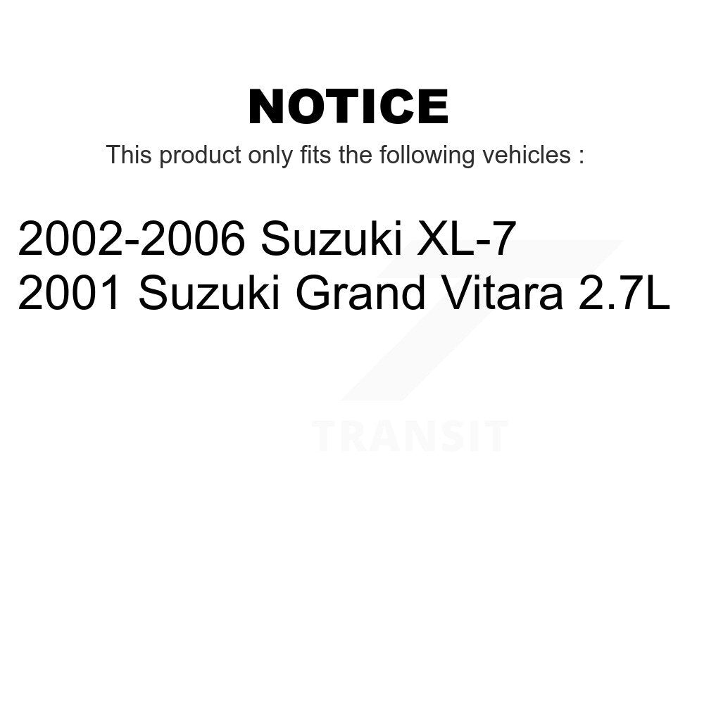 Front Rear Disc Brake Rotors Drums Kit For Suzuki XL-7 Grand Vitara K8-102044