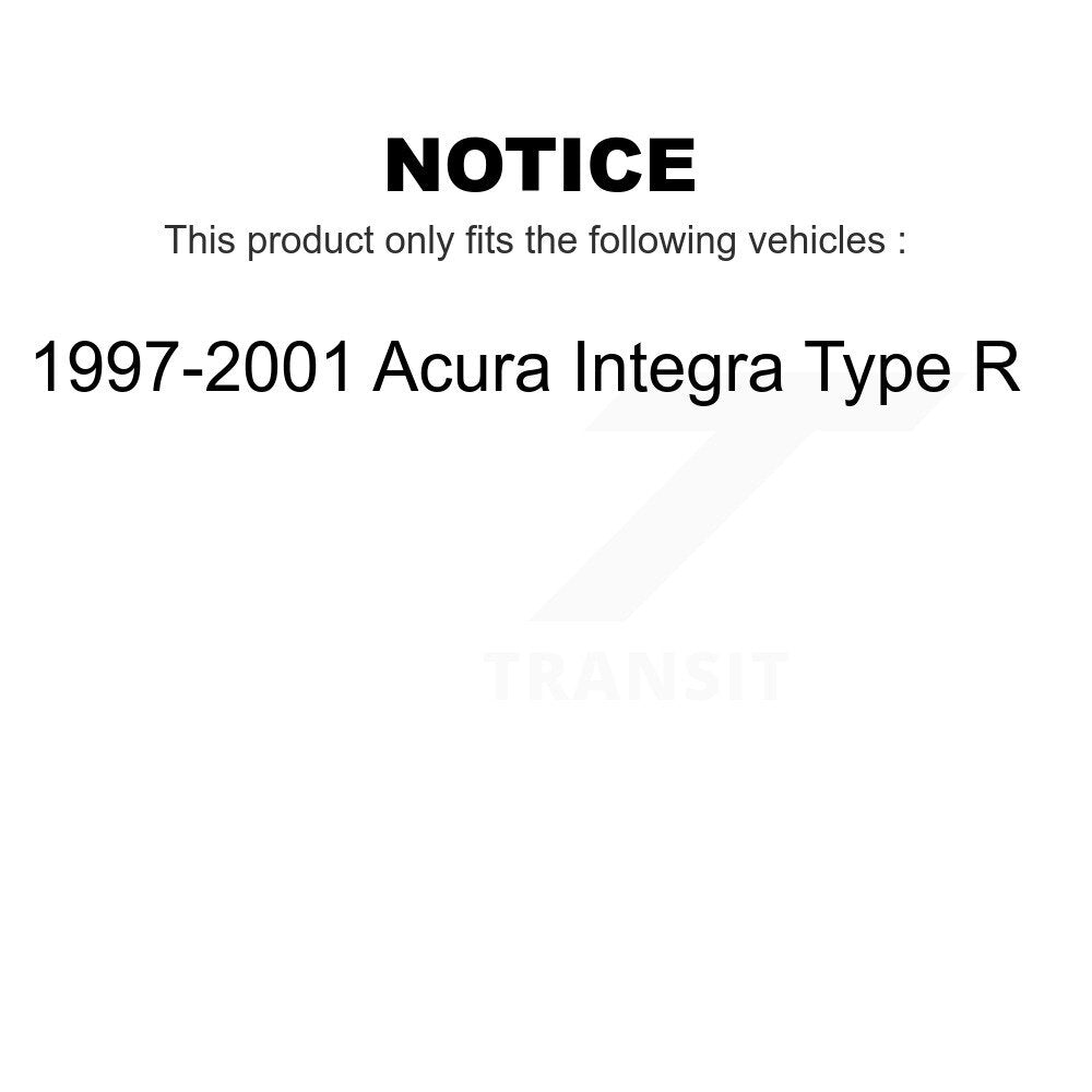 Front Rear Disc Brake Rotors Kit For 1997-2001 Acura Integra Type R K8-101228