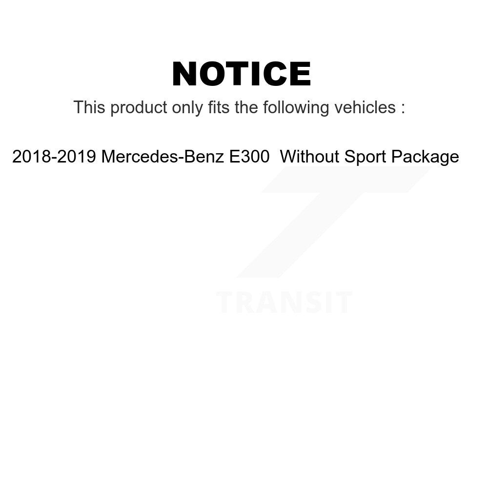 Front Rear Disc Brake Rotors Kit For 2018-2019 Mercedes-Benz E300 Without Sport Package K8-102437