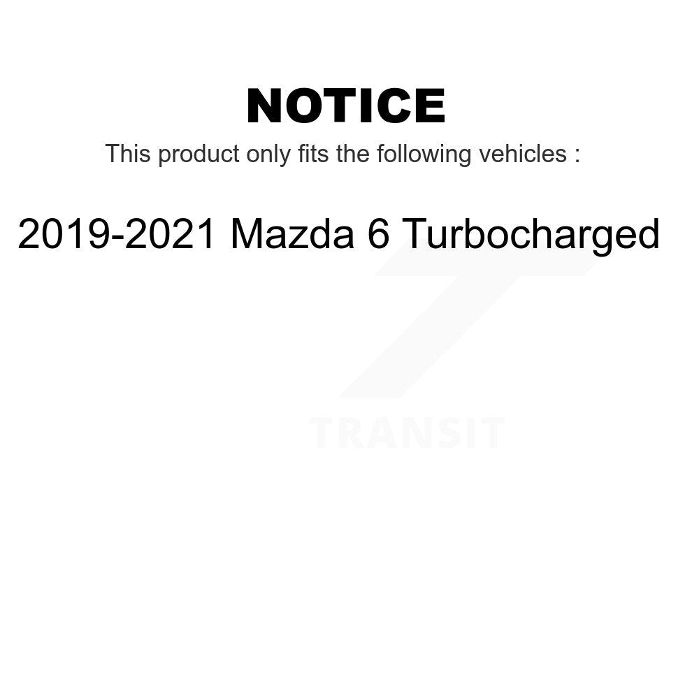 Front Rear Disc Brake Rotors Kit For 2019-2021 Mazda 6 Turbocharged K8-101726