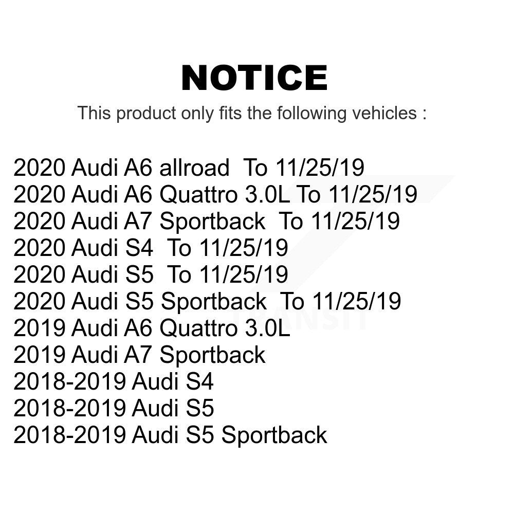 Front Rear Semi-Metallic Brake Pads Kit For Audi A6 Quattro S5 S4 Sportback allroad A7 KPF-100536