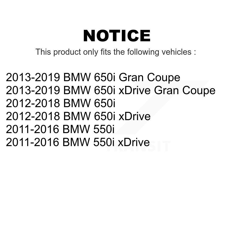 Front Rear Semi-Metallic Brake Pads Kit For BMW 550i xDrive 650i Gran Coupe KPF-100166