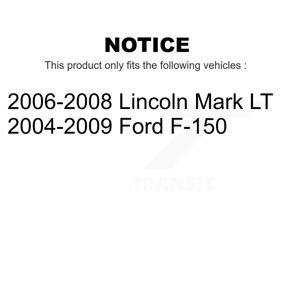 Front Rear Semi-Metallic Brake Pads Kit For Ford F-150 Lincoln Mark LT KSM-100047