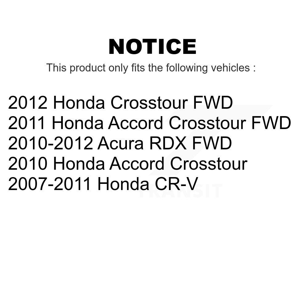 Front Rear Semi-Metallic Brake Pads Kit For Honda CR-V Accord Crosstour Acura RDX KSM-100049
