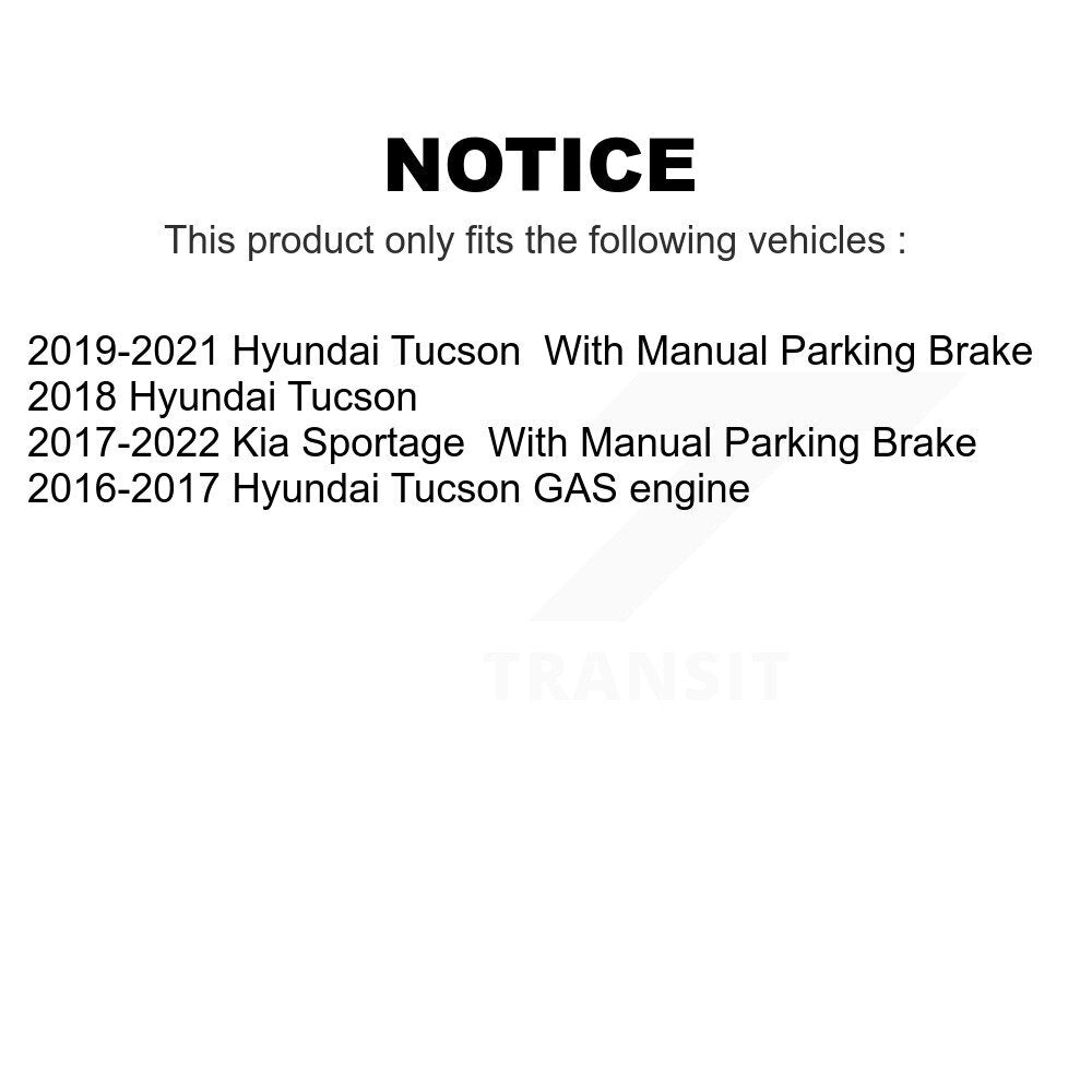 Front Rear Semi-Metallic Brake Pads Kit For Hyundai Tucson Kia Sportage KSM-100472