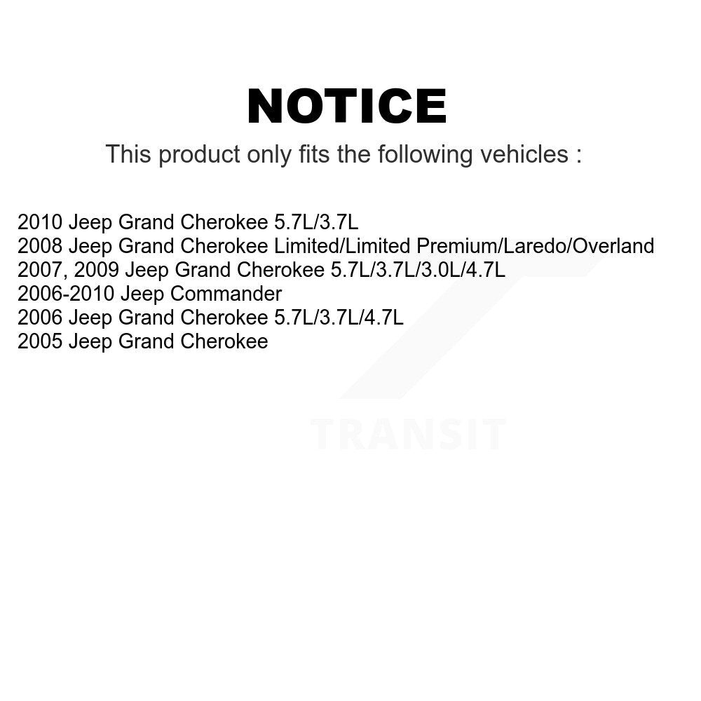 Front Rear Suspension Stabilizer Bar Link Kit For Jeep Grand Cherokee Commander KTR-102119