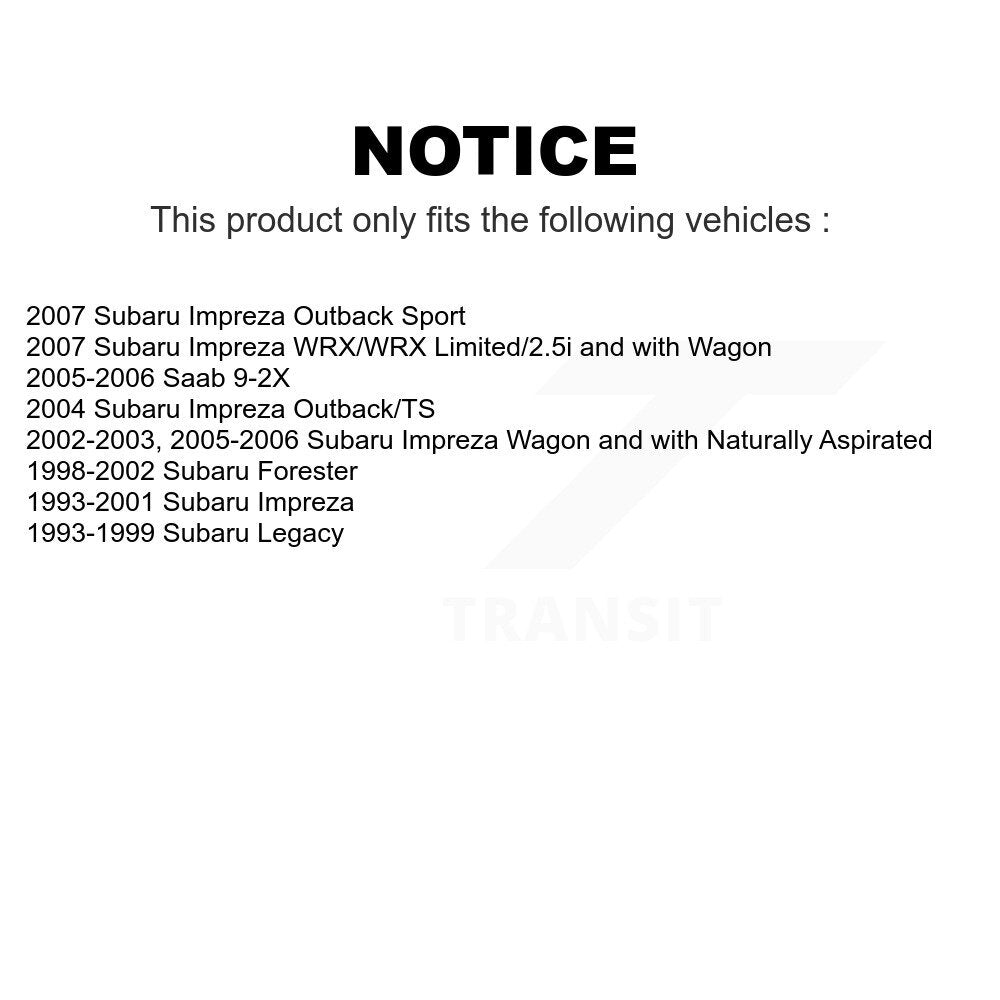 Front Rear Suspension Stabilizer Bar Link Kit For Subaru Impreza Legacy Forester Saab 9-2X KTR-102117