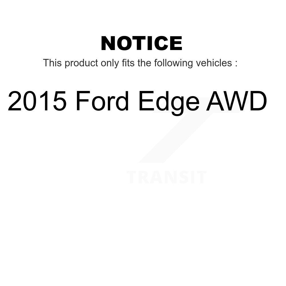 Front Rear Wheel Bearing And Hub Assembly Kit For 2015 Ford Edge AWD K70-101598