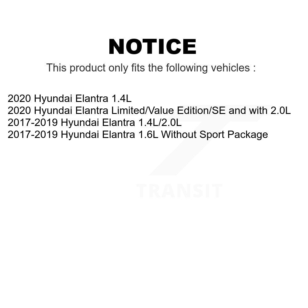 Front Rear Wheel Bearing & Hub Assembly Kit For Hyundai Elantra K70-101825