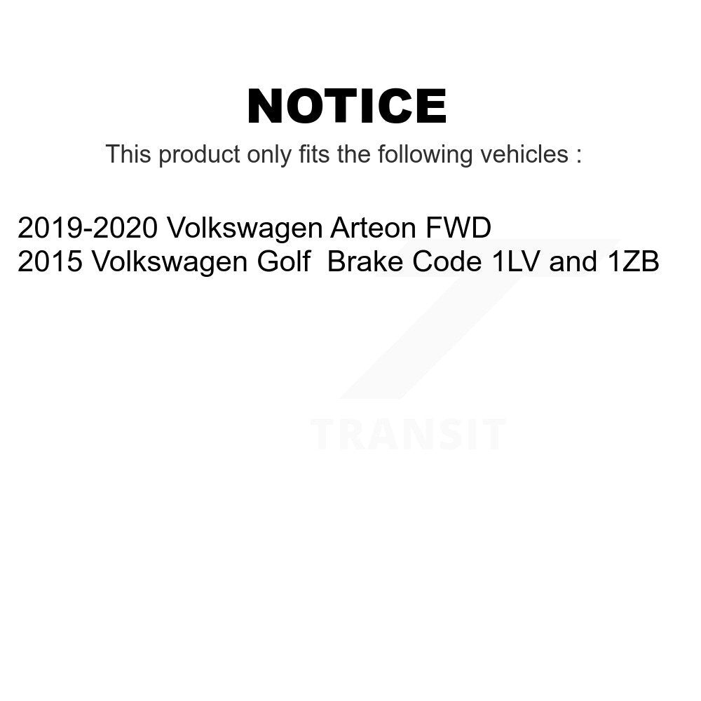 Front Rear Wheel Bearing & Hub Assembly Kit For Volkswagen Golf Arteon K70-101464