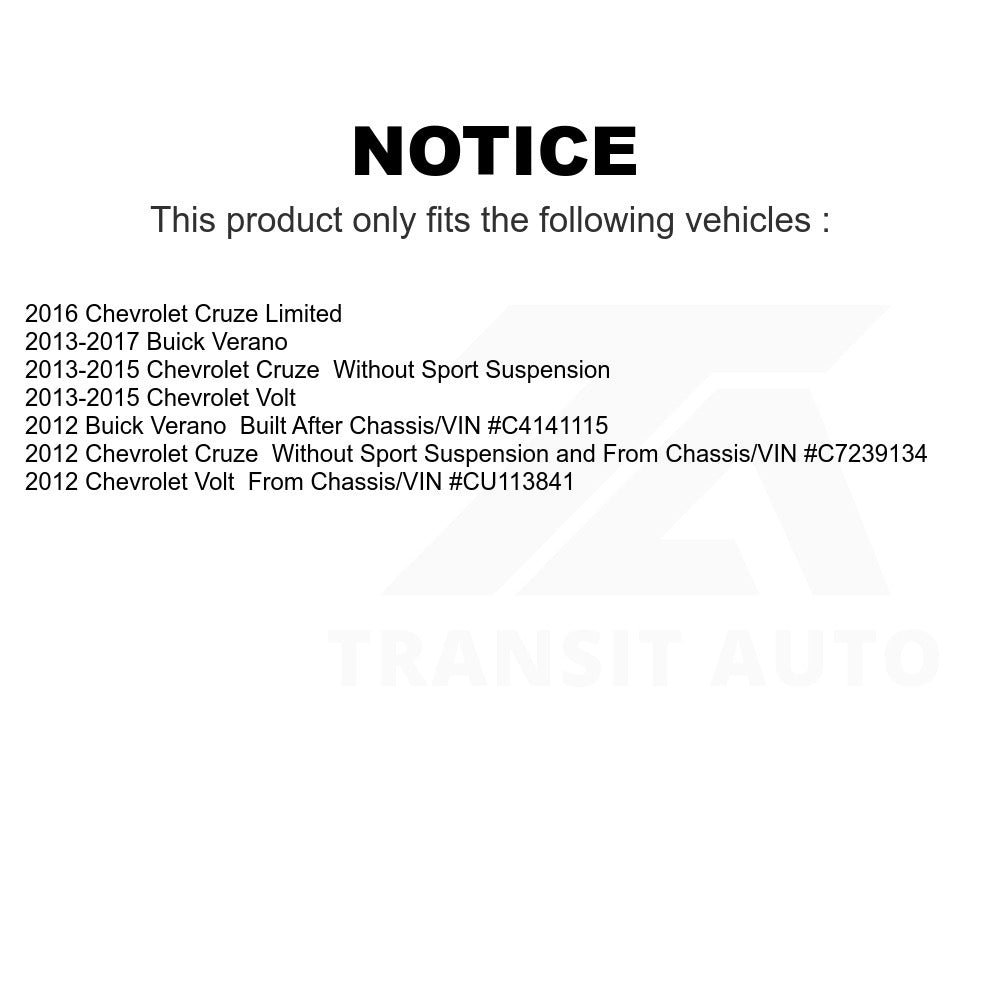 Front Right Suspension Strut 78-72663 For Chevrolet Cruze Buick Verano Limited Volt